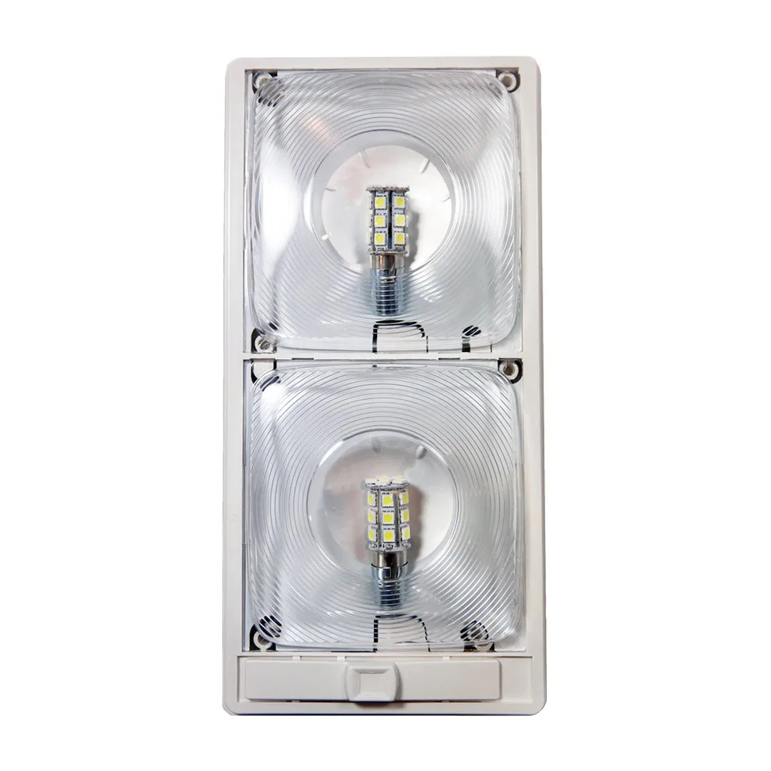20668 – ARCON Interior Light - LED, LED Ceiling Double Light 12 Volt Clear Lens 11 Inch Length x 5-1/2 Inch Width x 1...